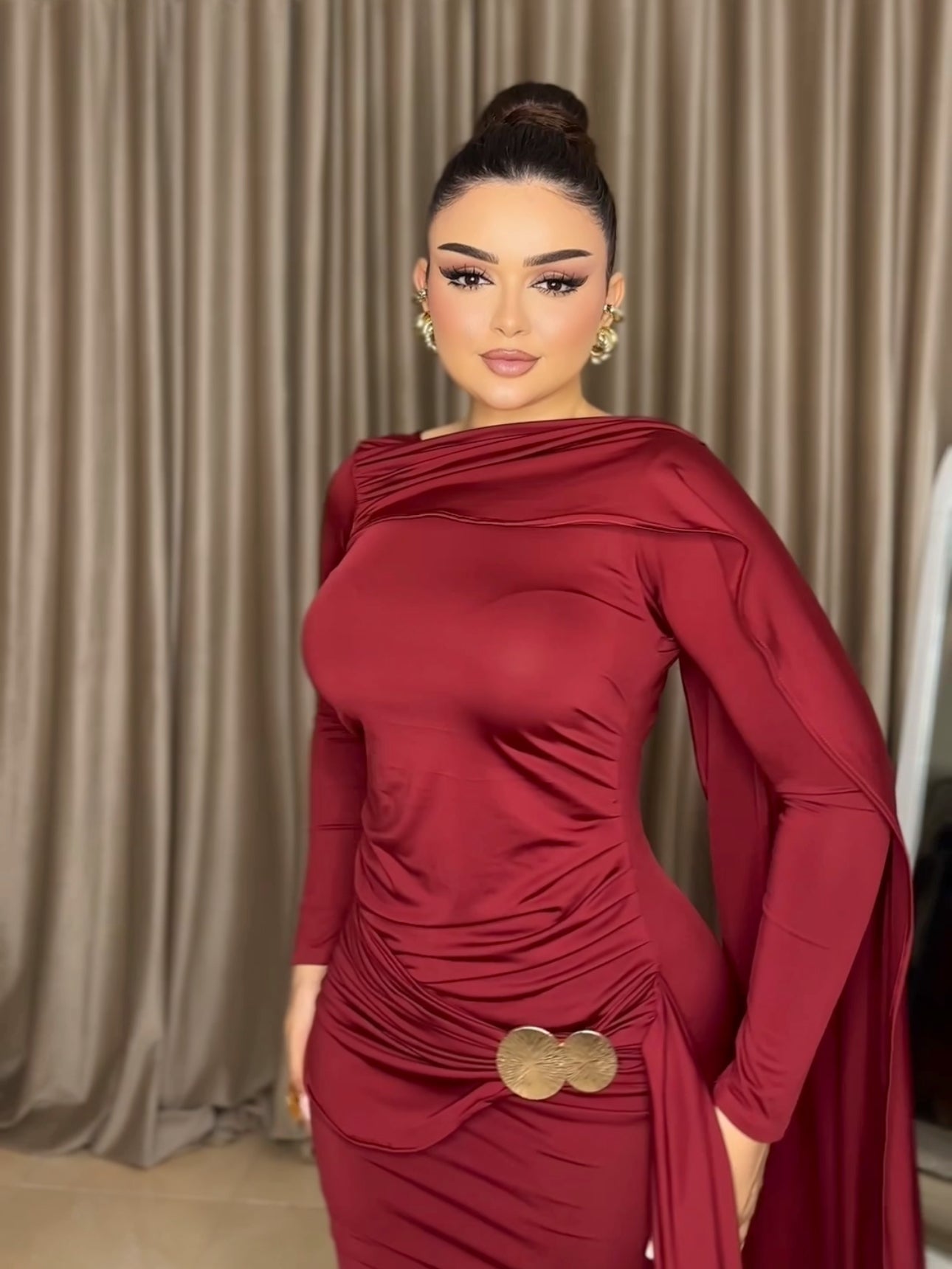 Maroon dress