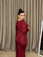 Maroon dress
