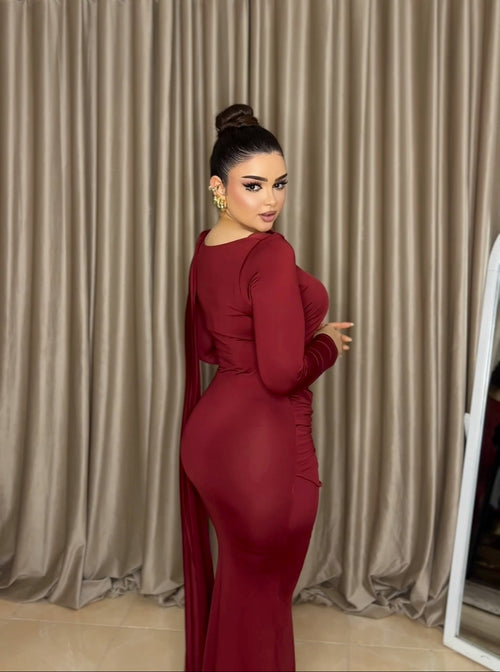 Maroon dress