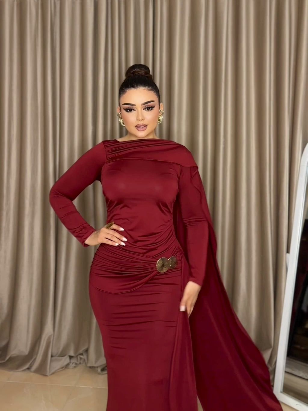 Maroon dress