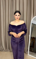 mauve velvet pajamas