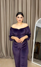 mauve velvet pajamas