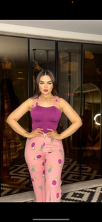 Pineapple purple pajamas