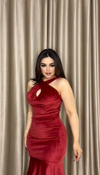 Burgundy skirt set