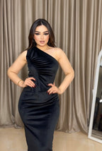 Velvet skirt and top set