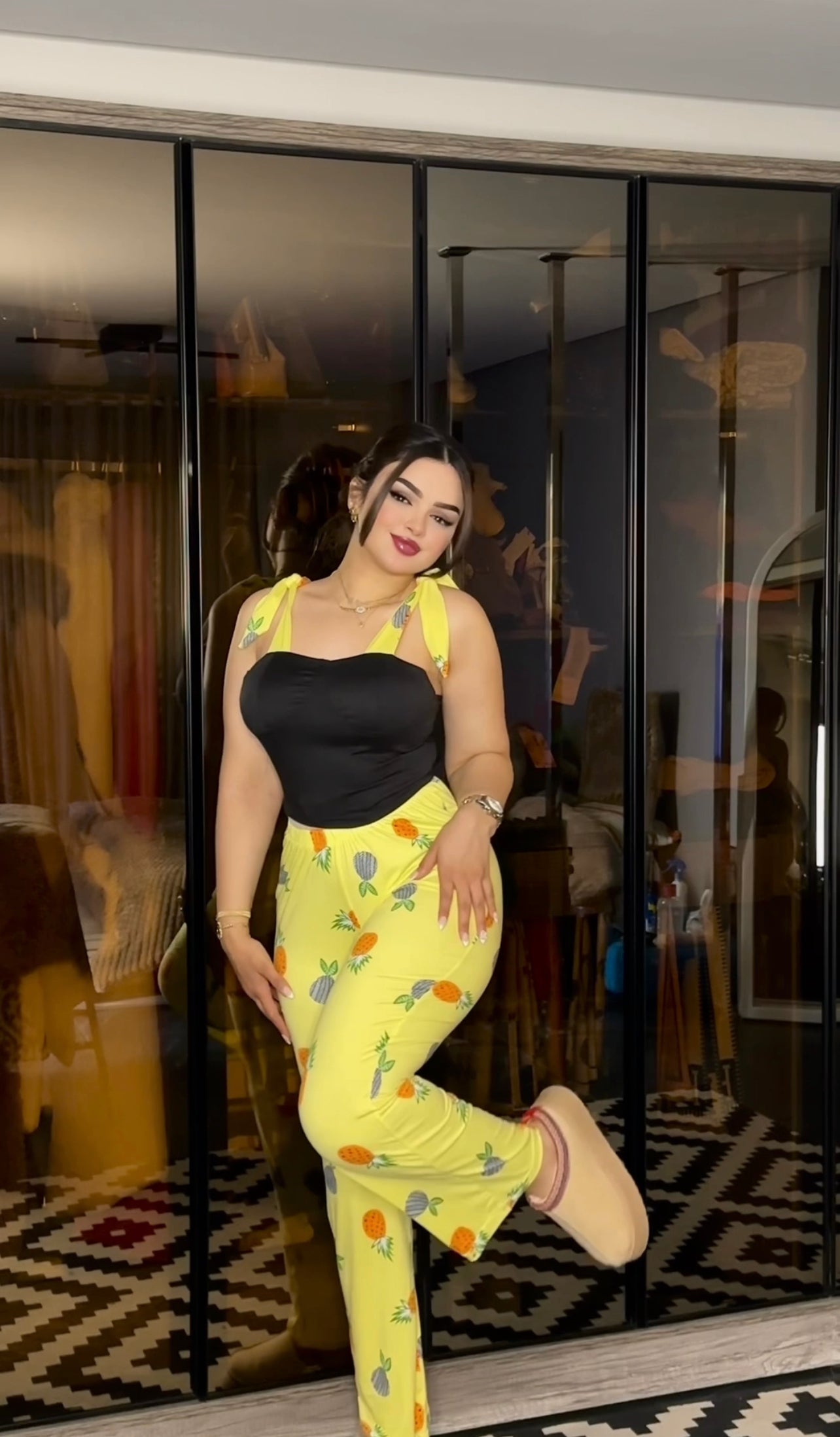 Pineapple yellow pajamas
