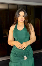 Swimsuit brooch dress