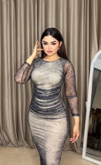 Tiger gray dress