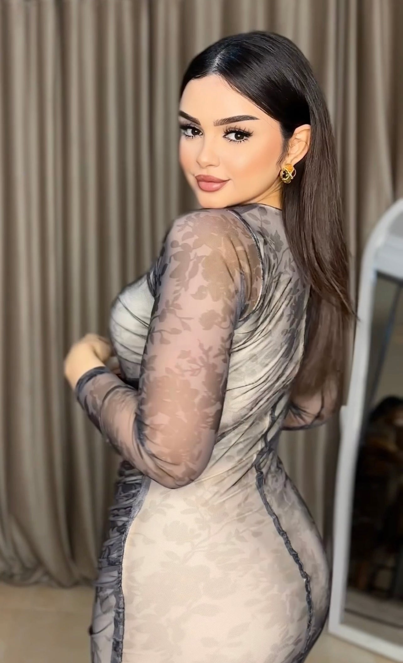 Tiger gray dress