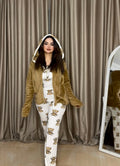 white teddy bear pajamas
