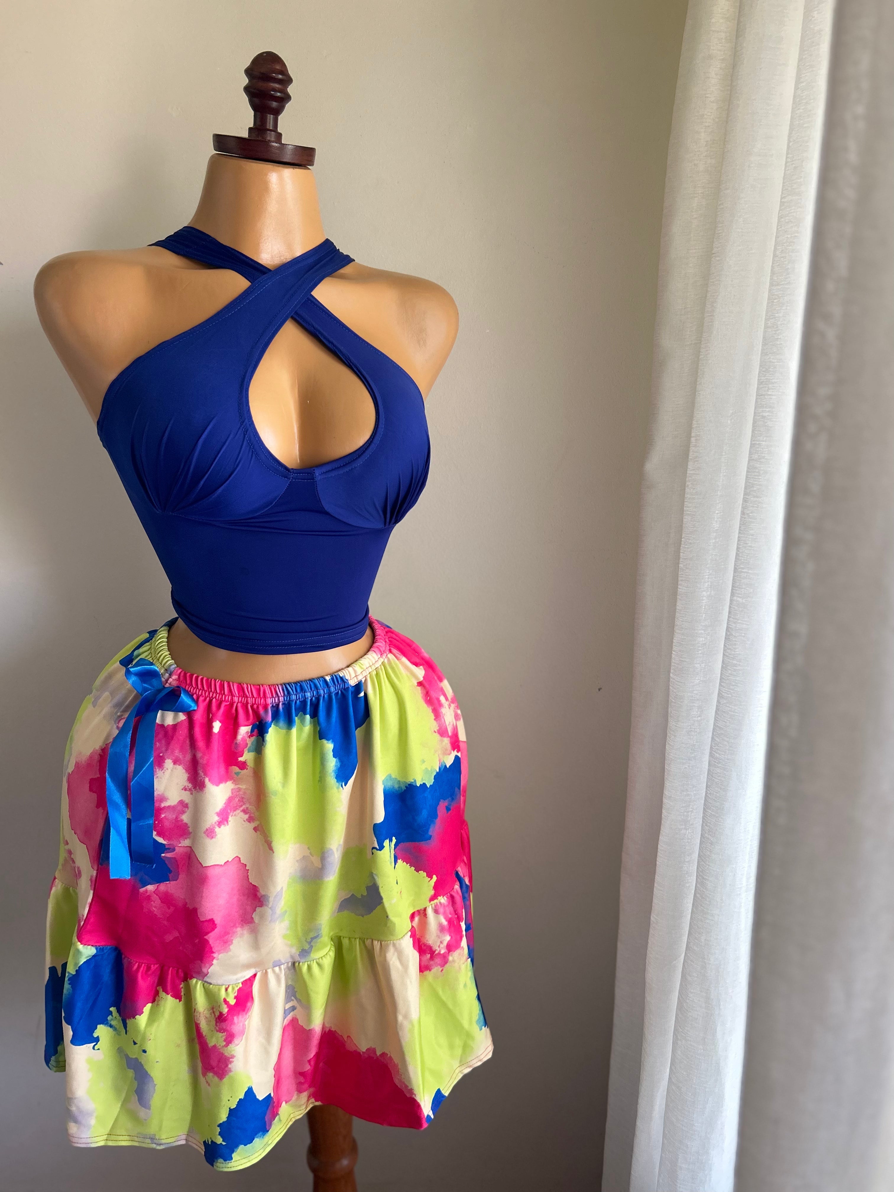 Floral skirt set