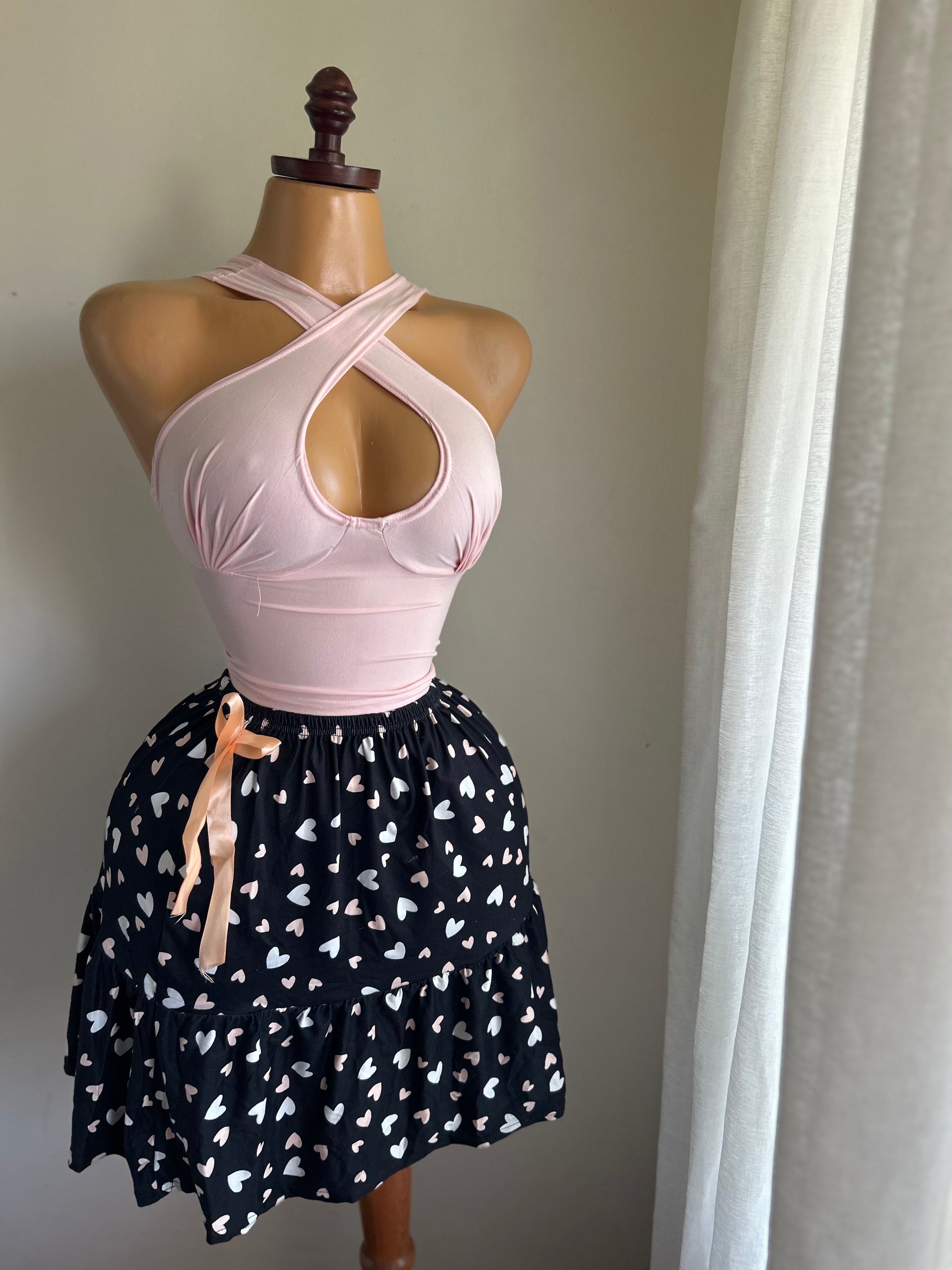 Floral skirt set