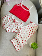 Red Hearts 3-Piece Pajama Set