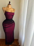 burgundy dress