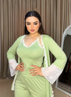 mint lace pajama