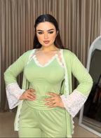 mint lace pajama