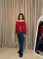 red pajama set