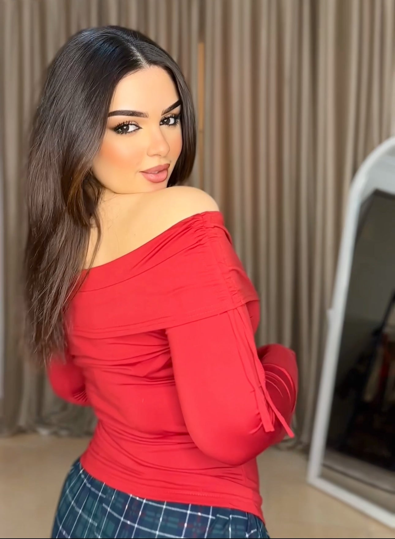 red pajama set