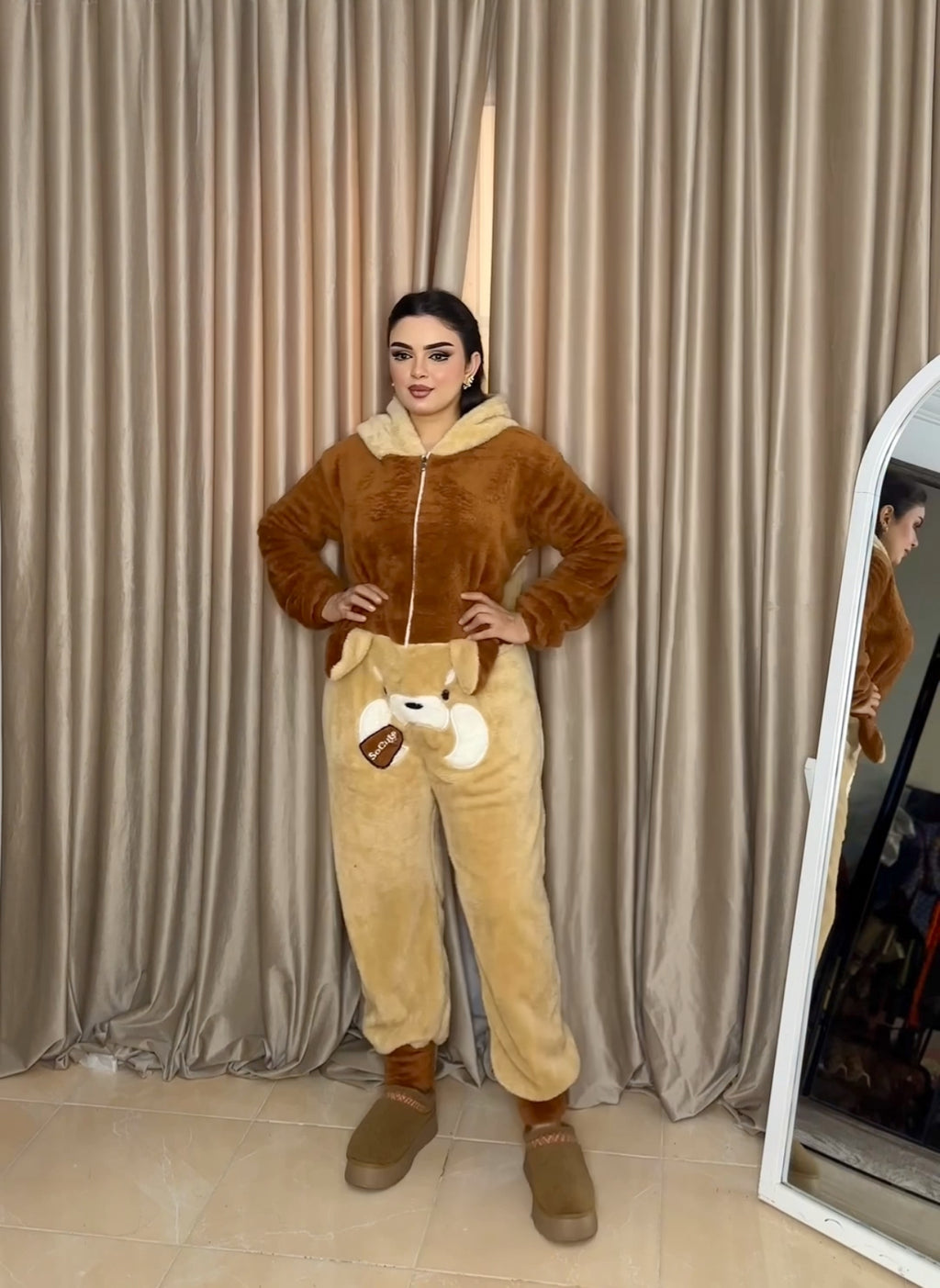 Brown jumpsuit