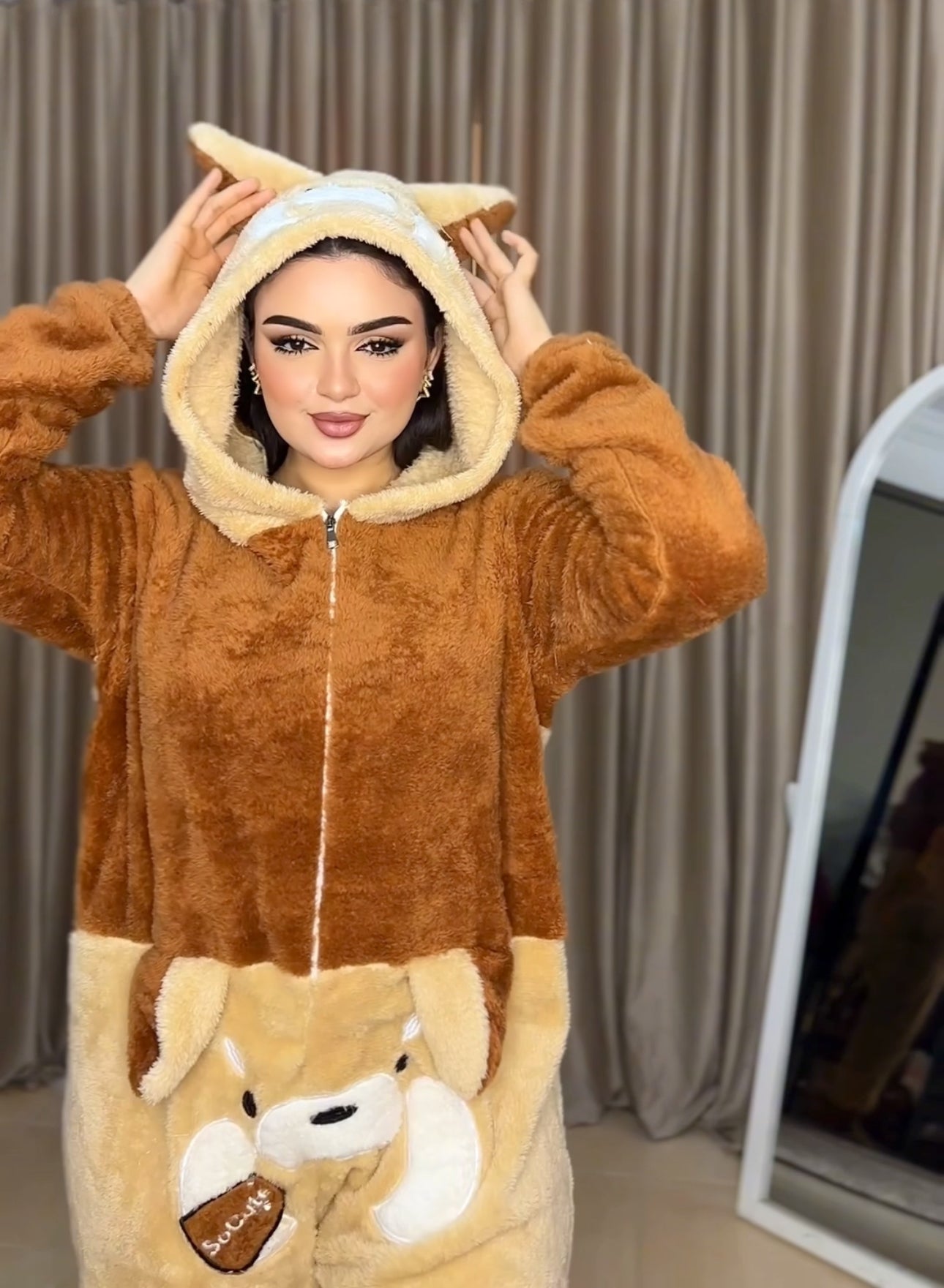 Brown jumpsuit