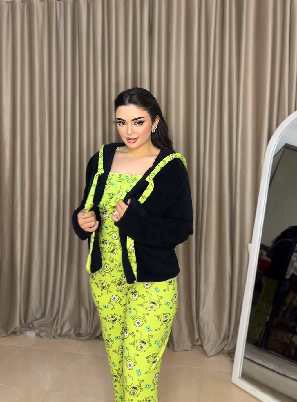 fur pajama set