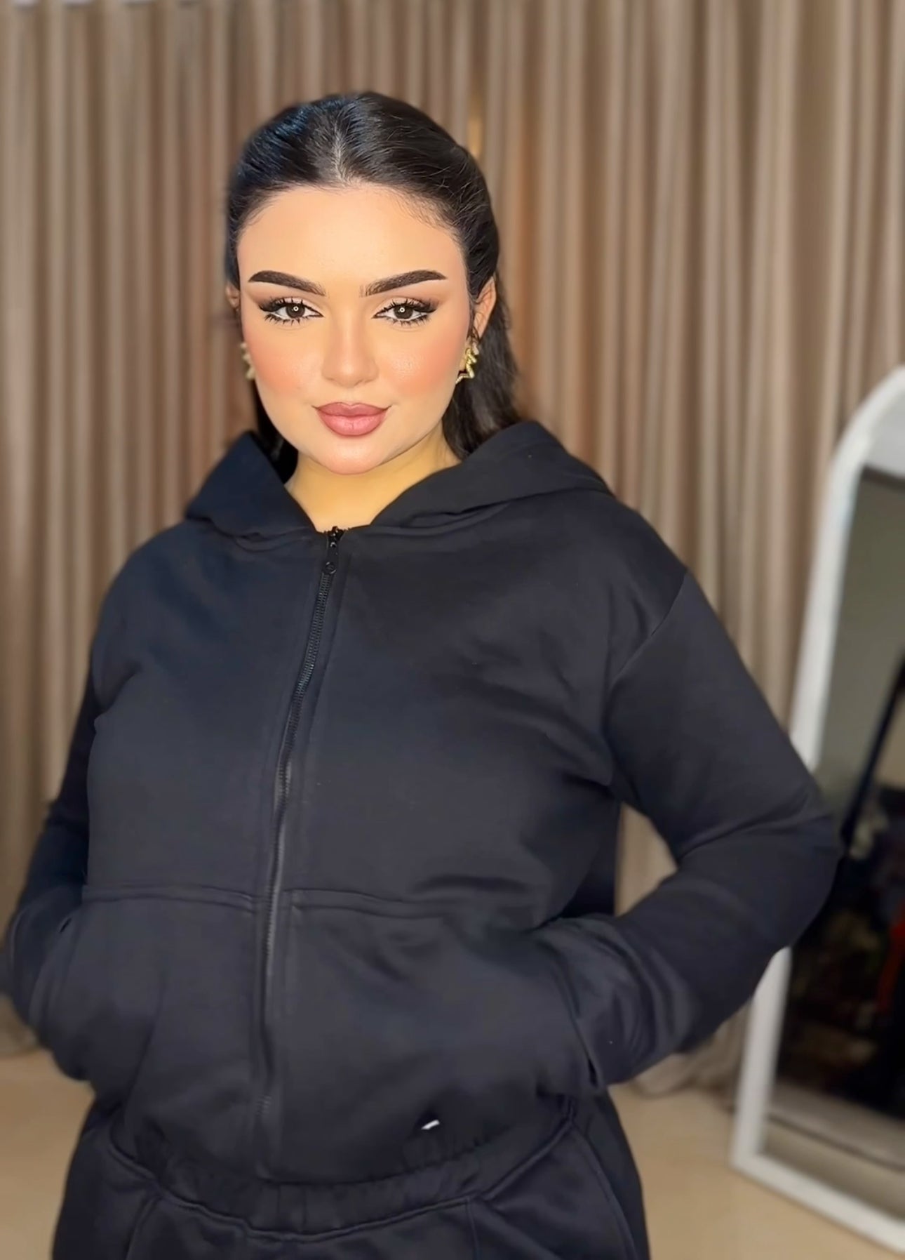 black tracksuit
