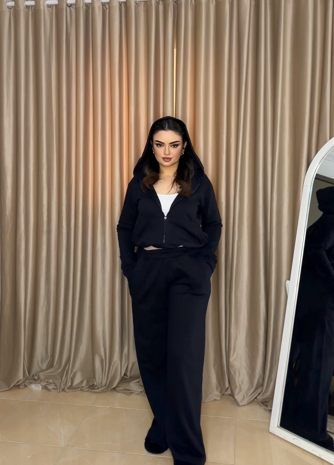 black tracksuit