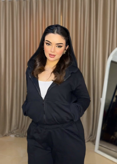 black tracksuit