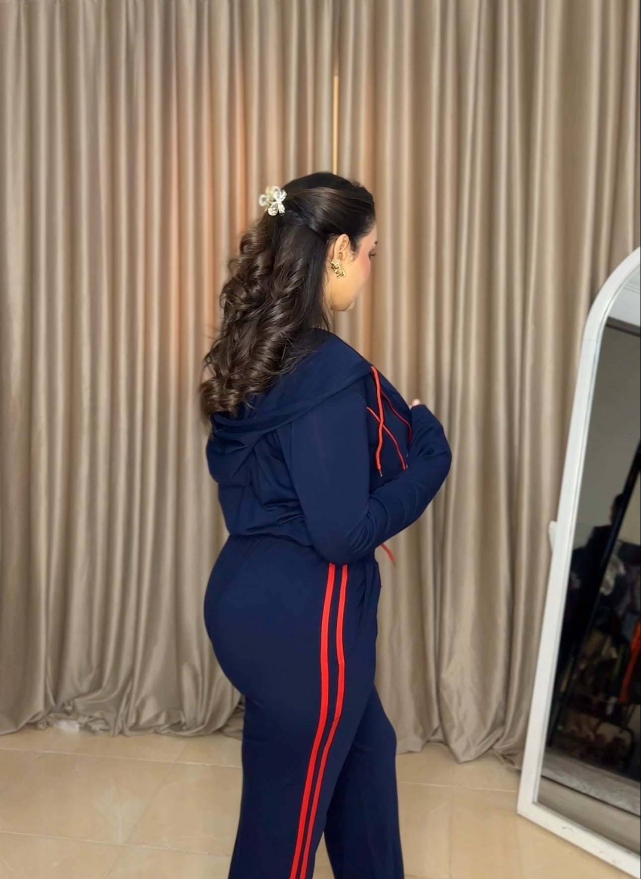 Navy and red 3-piece